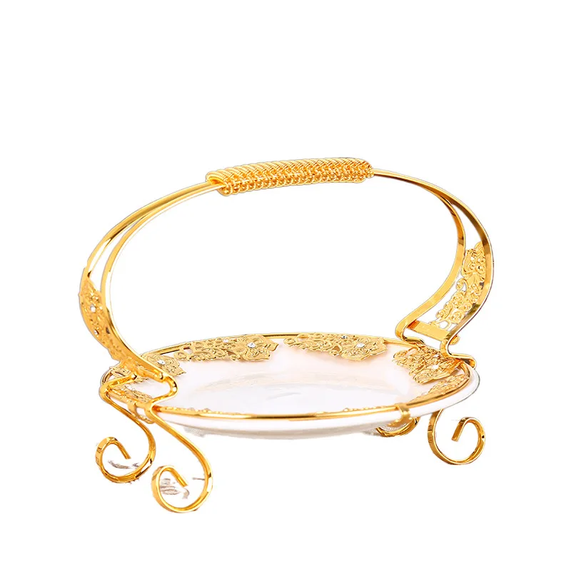 Home fruit plate living room coffee table net red dried fruit box Chinese-style partition snack dried fruit storage tray