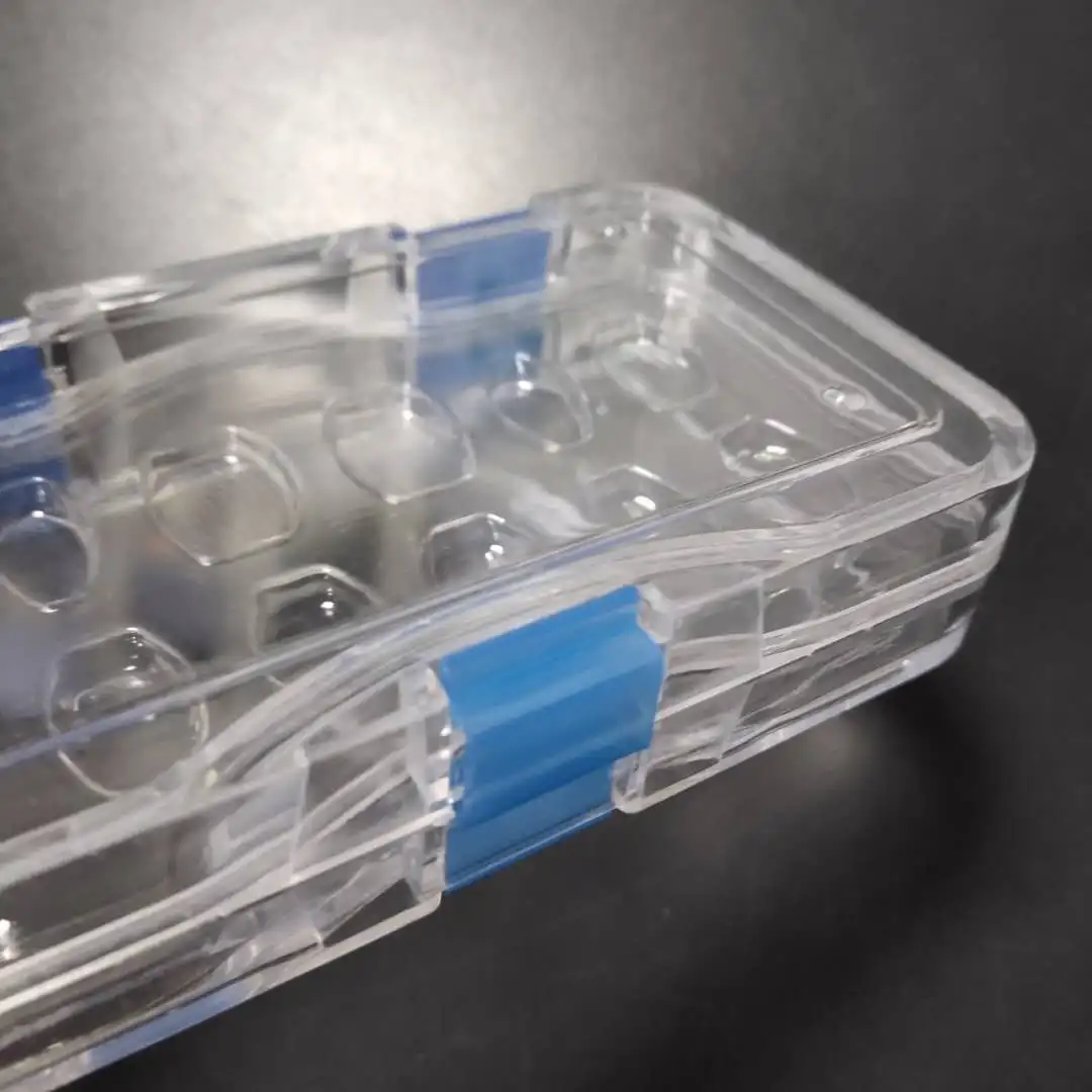 Big stocks Plastic Clear  Elastic Dental Veneer Membrane Box for 12pcs Veneer Packing
