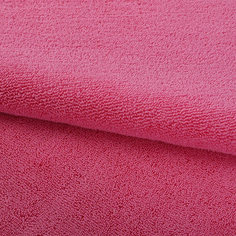 Factory Production Hotel Luxury Soft Skin Friendly Household Polyester Cotton Microfiber Terry Cloth Fabric
