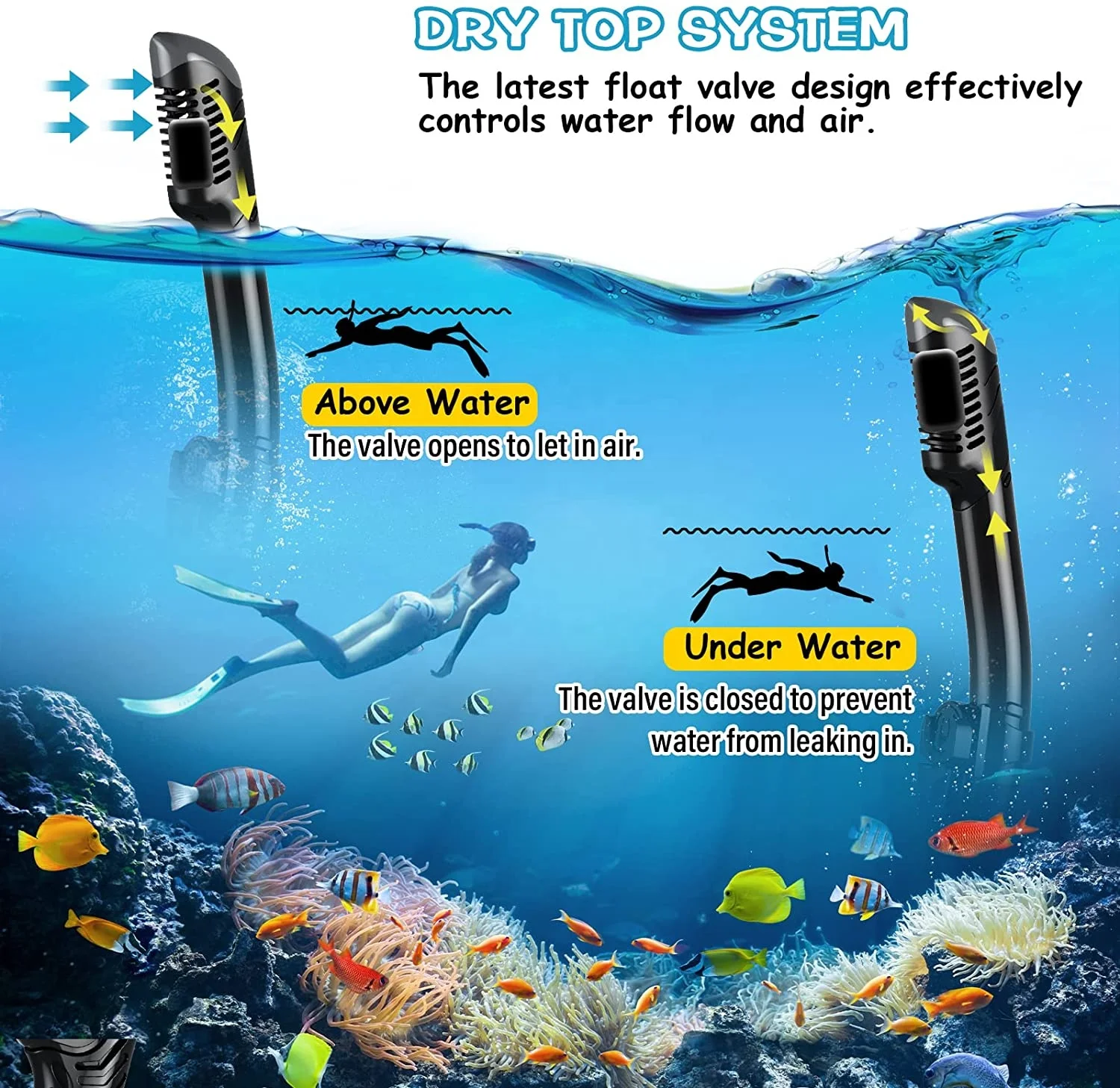 Wholesale us divers free diving scuba dive mask snorkel set