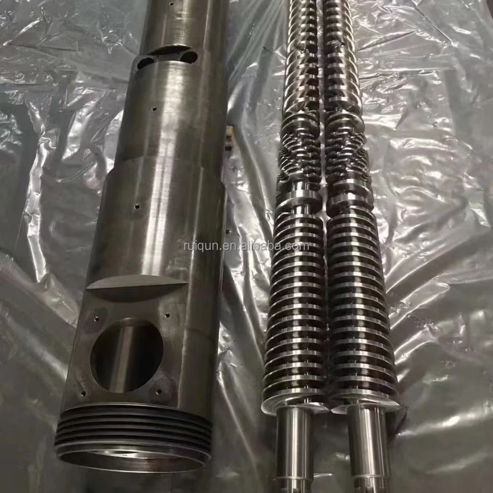 Сталь и карбид один экструдер фрезерный винт бочка для ПВХ/ПП/ПЭ высокого качества лучшей производительности