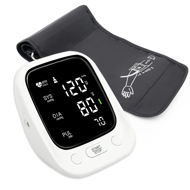 Medical Digital Blood Pressure And Heart Rate Monitor LeD Big Screen Tensiometers Digital Upper Arm Blood Pressure Monitor