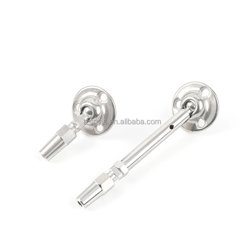 Adjustable T316 Stainless Steel Cable Railing With Wall Toggle Turnbuckle Swageless wire rope fitting easily Quick installation