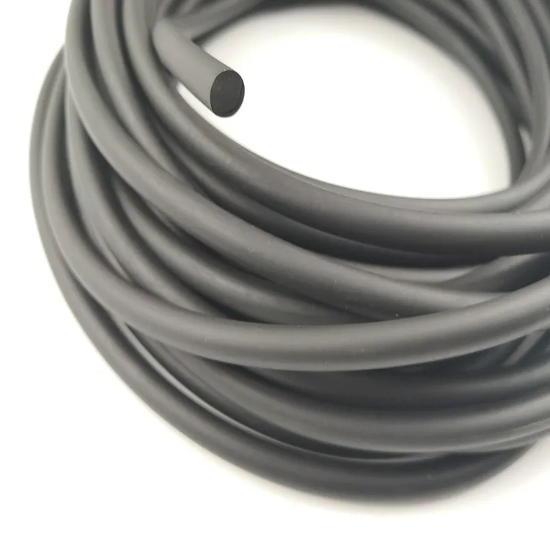 Rubber o ring cord Hydro testing material  cord dia 1-30mm black colour with 78 Shore A FKM Rope