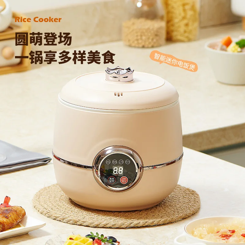 Mini Electric Rice Cooker 1 Person 2 Intelligent Household Multifunctional Dormitory Electric Hot Pot Rice Soup Porridge Small R