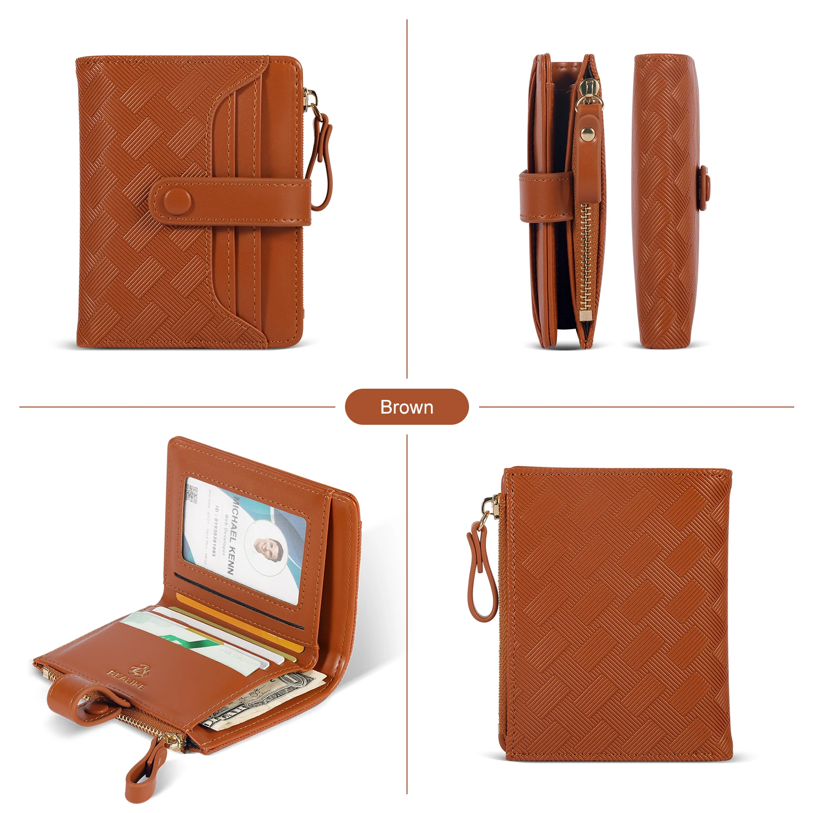 Designer Woven Wallets and Bags Women Luxury RFID PU Leather Famous Brands Sinatech Ladies Purse Wallet