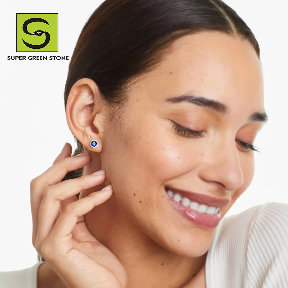 SuperGS SGSE038 Spring Micro pave Hoop Engagement Fashion Gold Muslim Fashionable Jewelry Earring For Women For Ladies