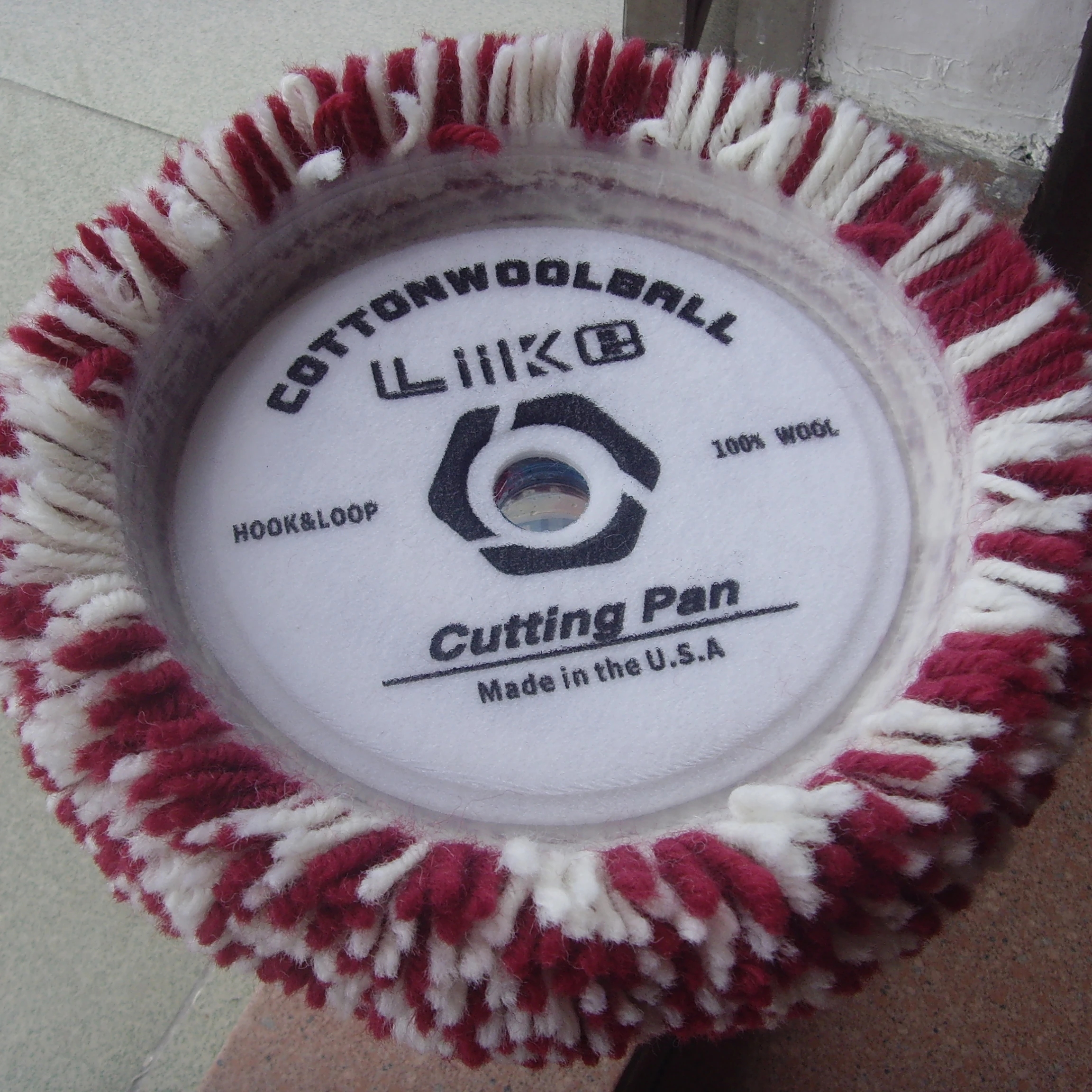 100% Concave natural  woolen polishing pad 6' inch