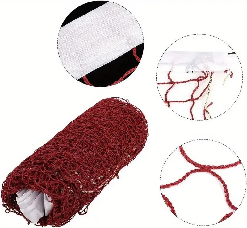 Lightweight Polypropylene Feather Badminton Net Recreational And Competitive Play No-Knot Design Badminton Net