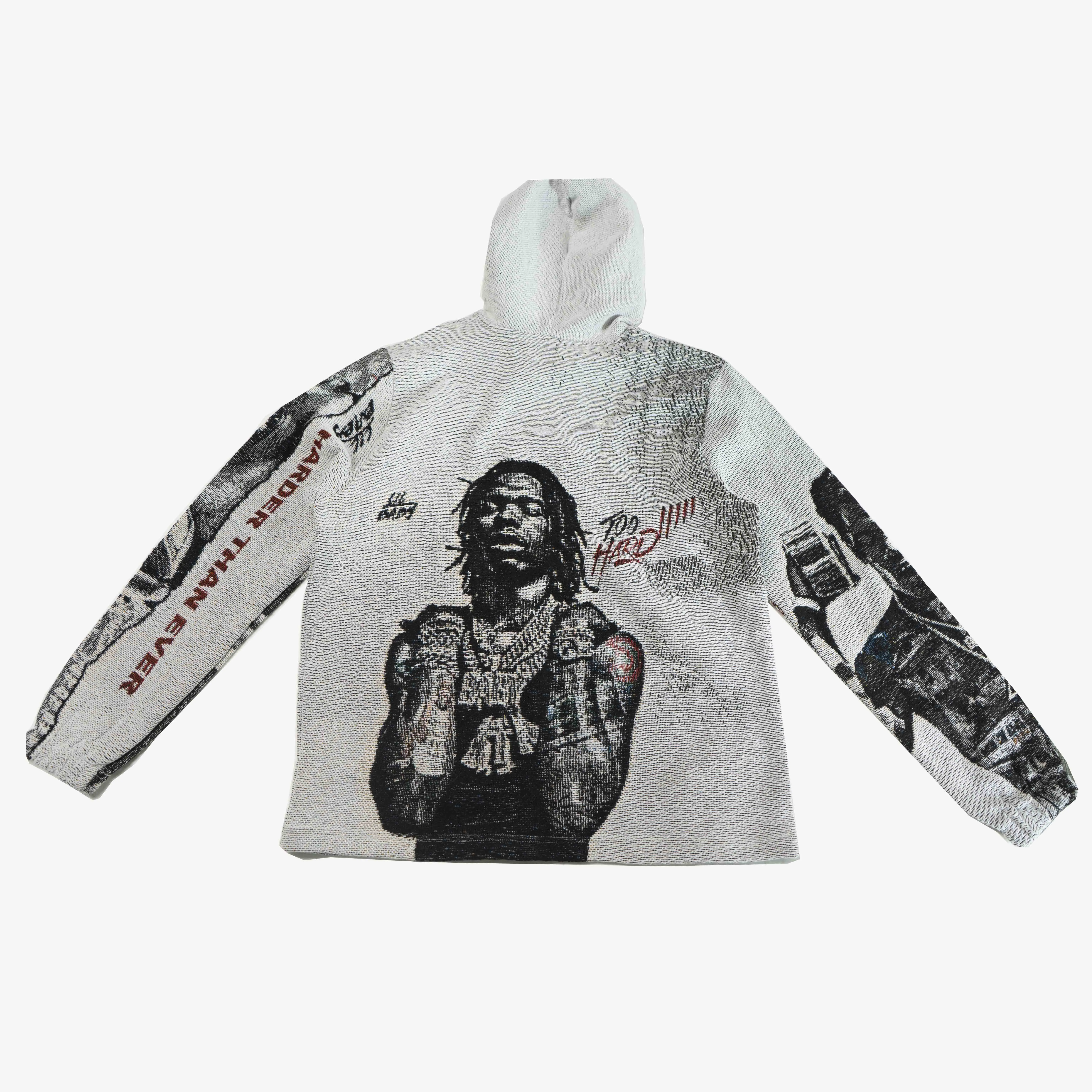 Custom Manufacture Embroidered Tapestry Hoodie Men Blanket Sweatshirts