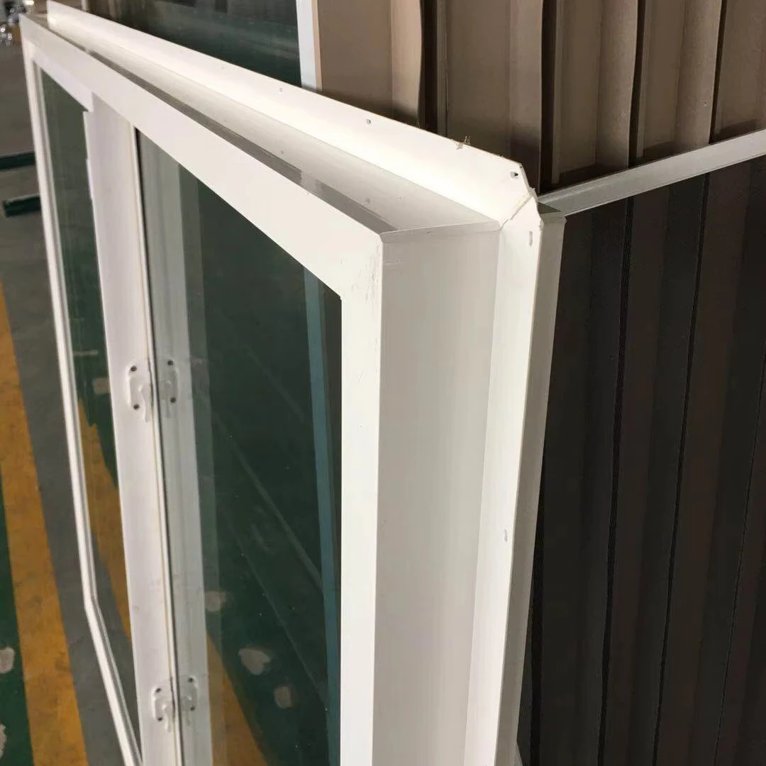 Fiberglass Fly Screen and Low Conductivity Single Slide Window Vinyl Sliding Windows OEM