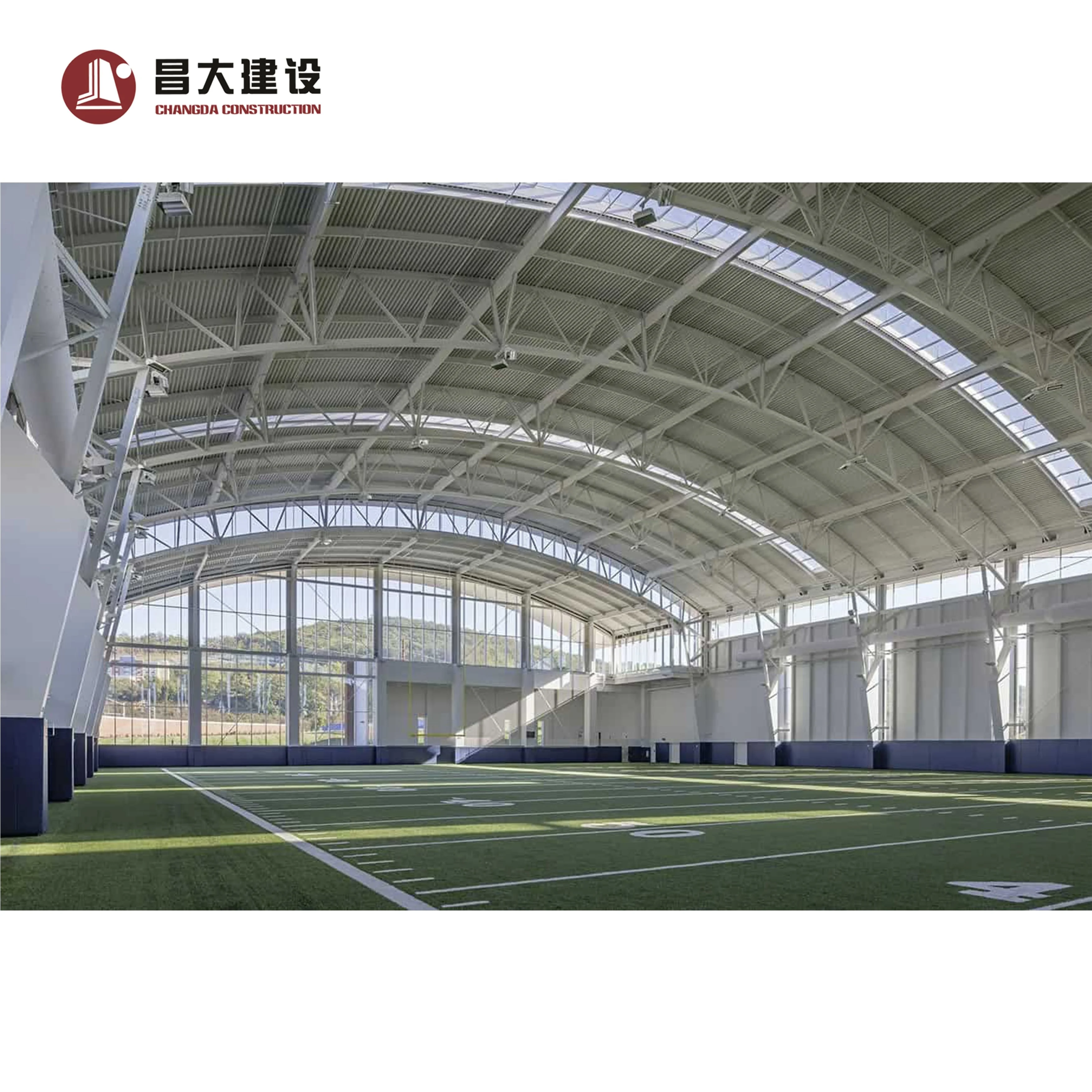 Бесплатный дизайн 3D модели для вашего проекта стальная структурированная Крытая спортивная арена тренажерный зал Крытый спортивный комплекс