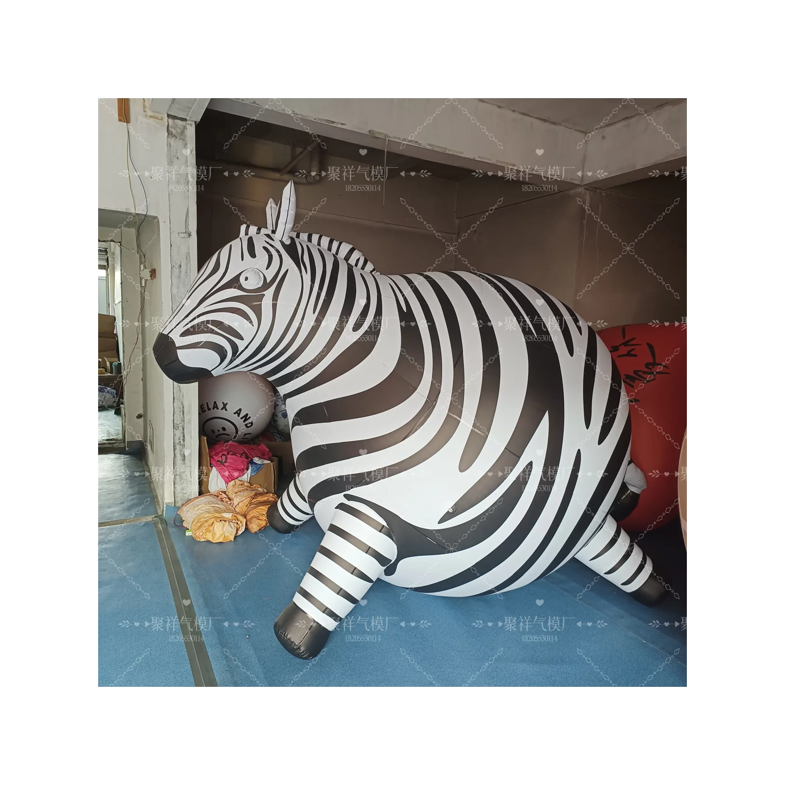 BOYI Inflatable zebra animal balloon inflatable fat zebra BY043