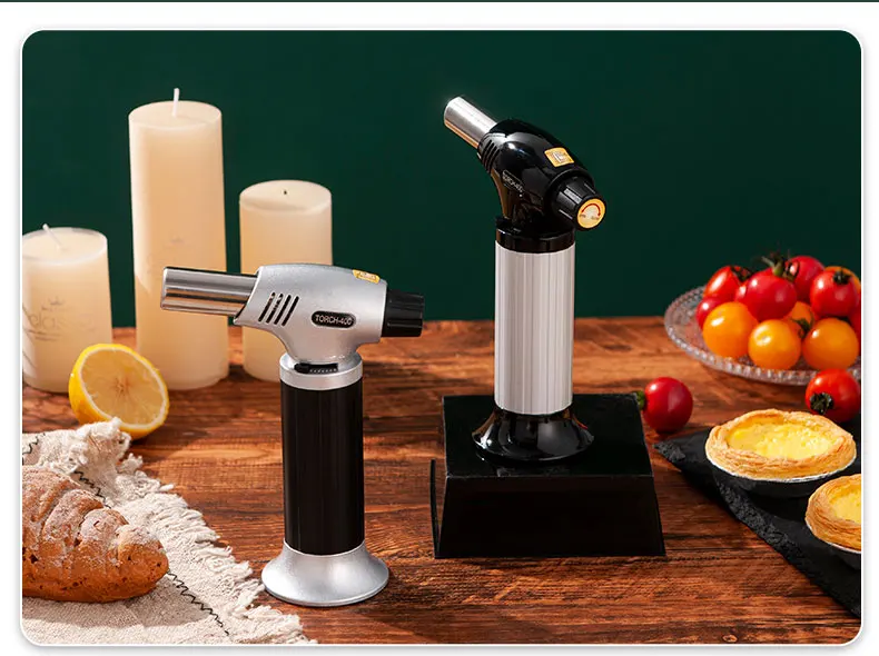 Hot Selling Wholesale Price Torch Lighter Gas Windproof Custom Logo Fancy Gift Box Top-grade gun Lighter