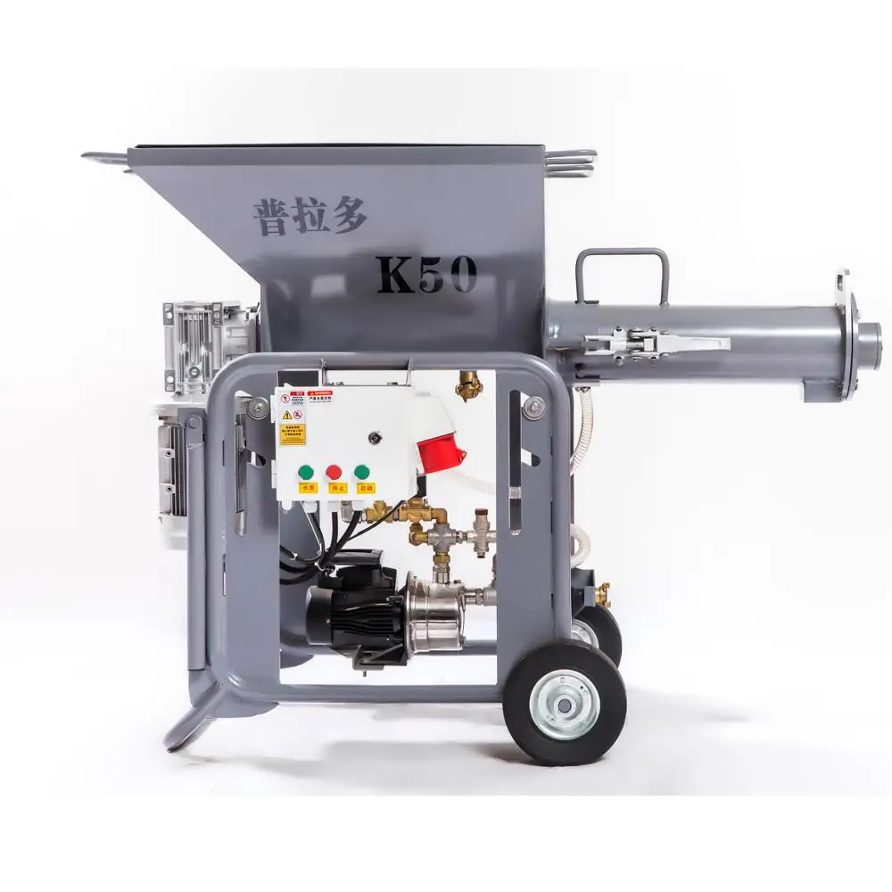 Automatic mortar concrete plaster cement power mixer