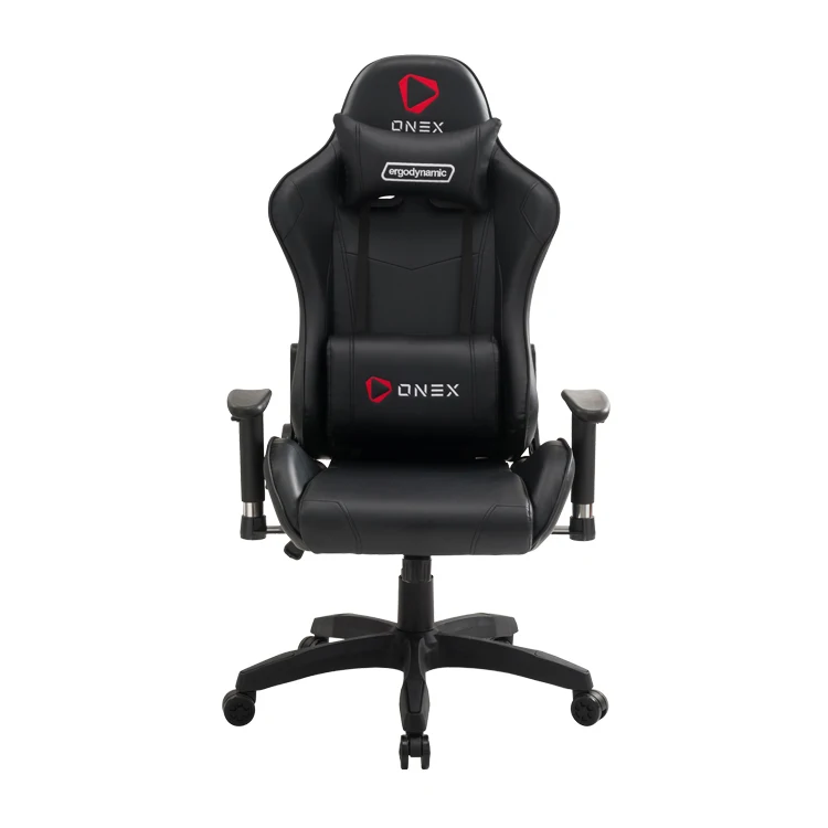 China factory sale high back ergonomic recliner black leather gaming gamer chair