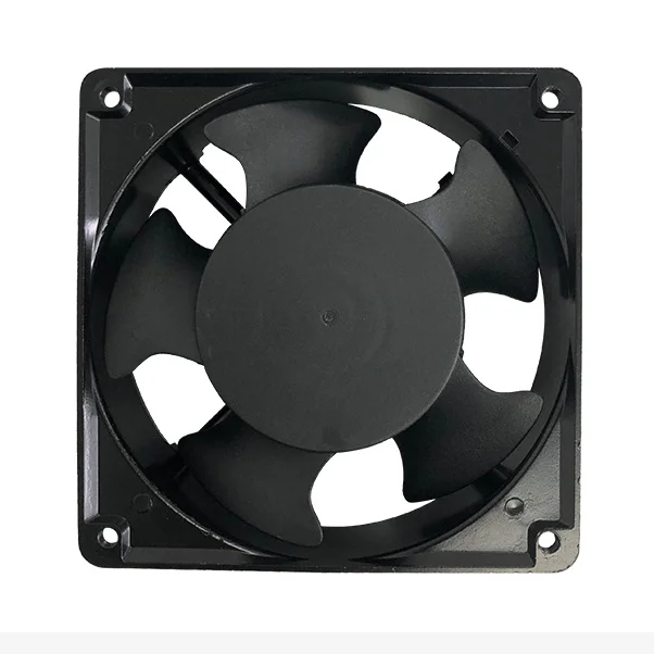 High quality pure copper ac 120 x 120 x 38 mm low noise high temperature metal frame egg incubator fan 220v 18w ball bearing