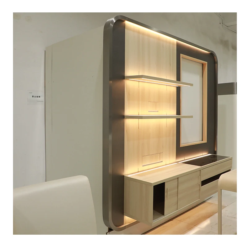 Деревянный стеллаж для косметики