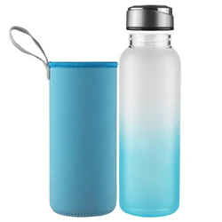 2019 HOT Amazon Selling Gradient Ramp Crystal Glass Water Bottle