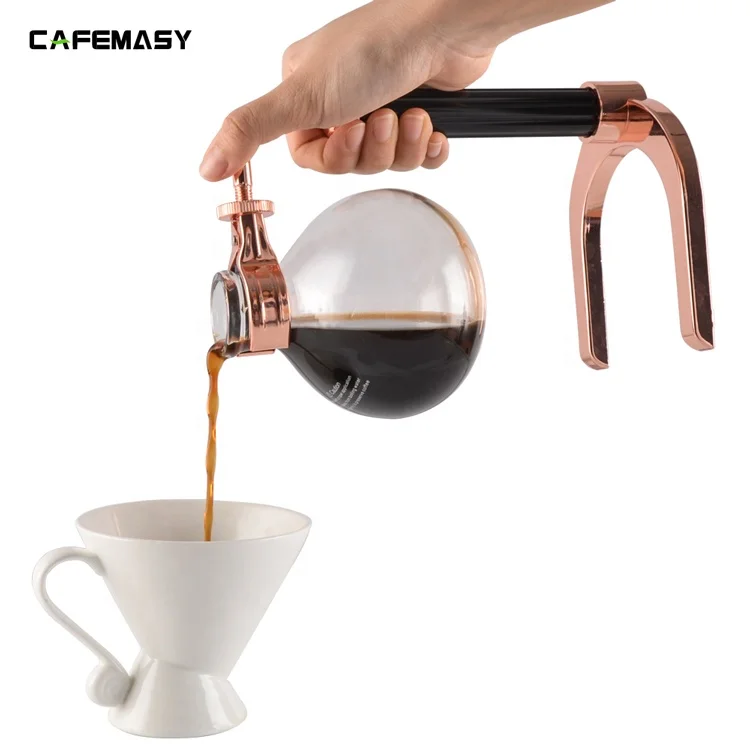 Сифон CAFEMASY для кофе, сифон для эспрессо, Кофеварка под заказ, металлический домашний сифон для кофе, 3 чашки