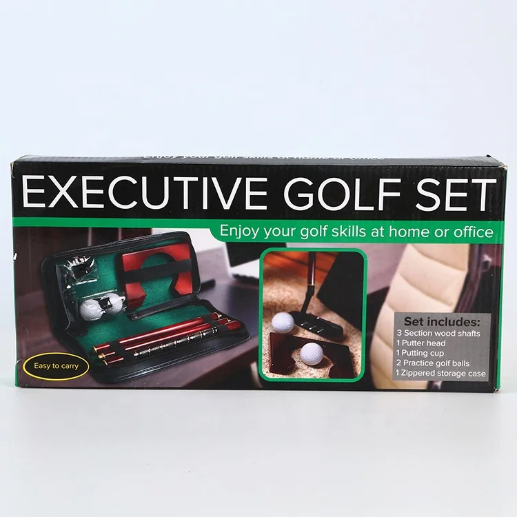 Portable Golf Putting Gift Set Kit With Putter Kids Golf Set Toy