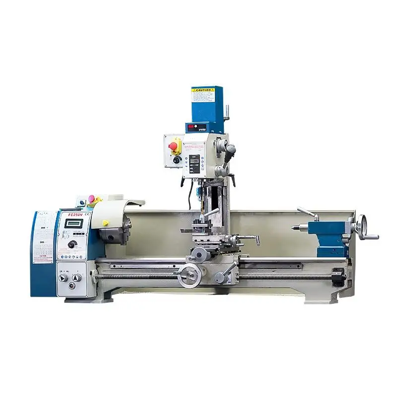 
FC250V American Standard Multifunctional benchtop high precision 3 in 1 mini metal lathe drilling and milling machine 