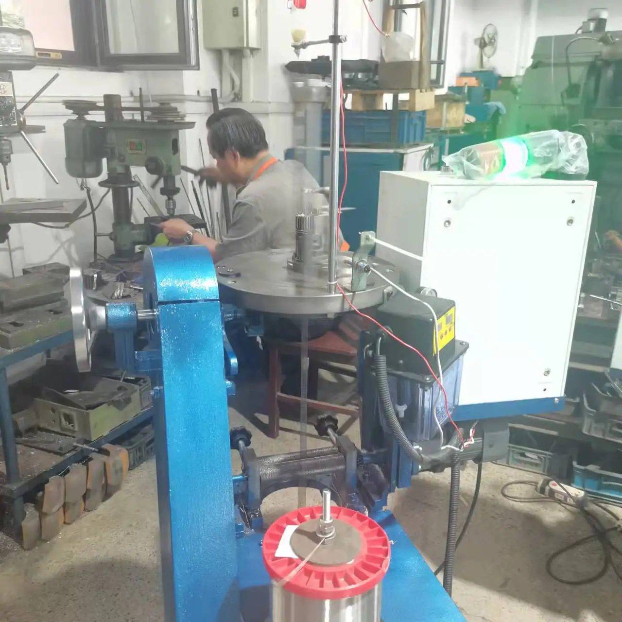 Crochet knitting machine single feed circular weft knitting machine