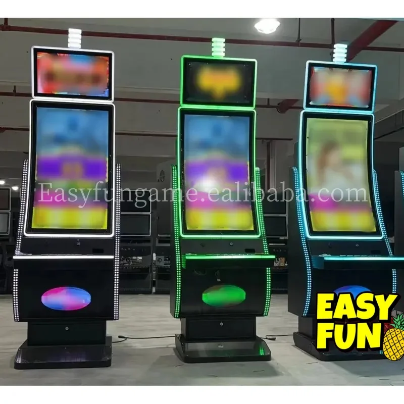 Popular USA 43 Inch Vertical Curved Screen 5 in 1 Multi Amusement Video Game Board Cabinet High Roller