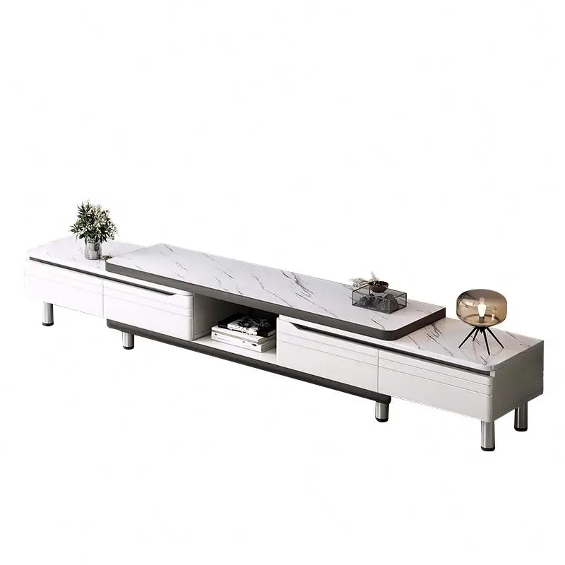 Premium Quality   Tv Stand Bright Black Wholesale Cabinet With Doors Luxury Living Room Home Furniture