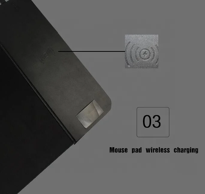 Универсальный резиновый коврик для мыши мобильного телефона с USB-зарядкой и беспроводным зарядным устройством