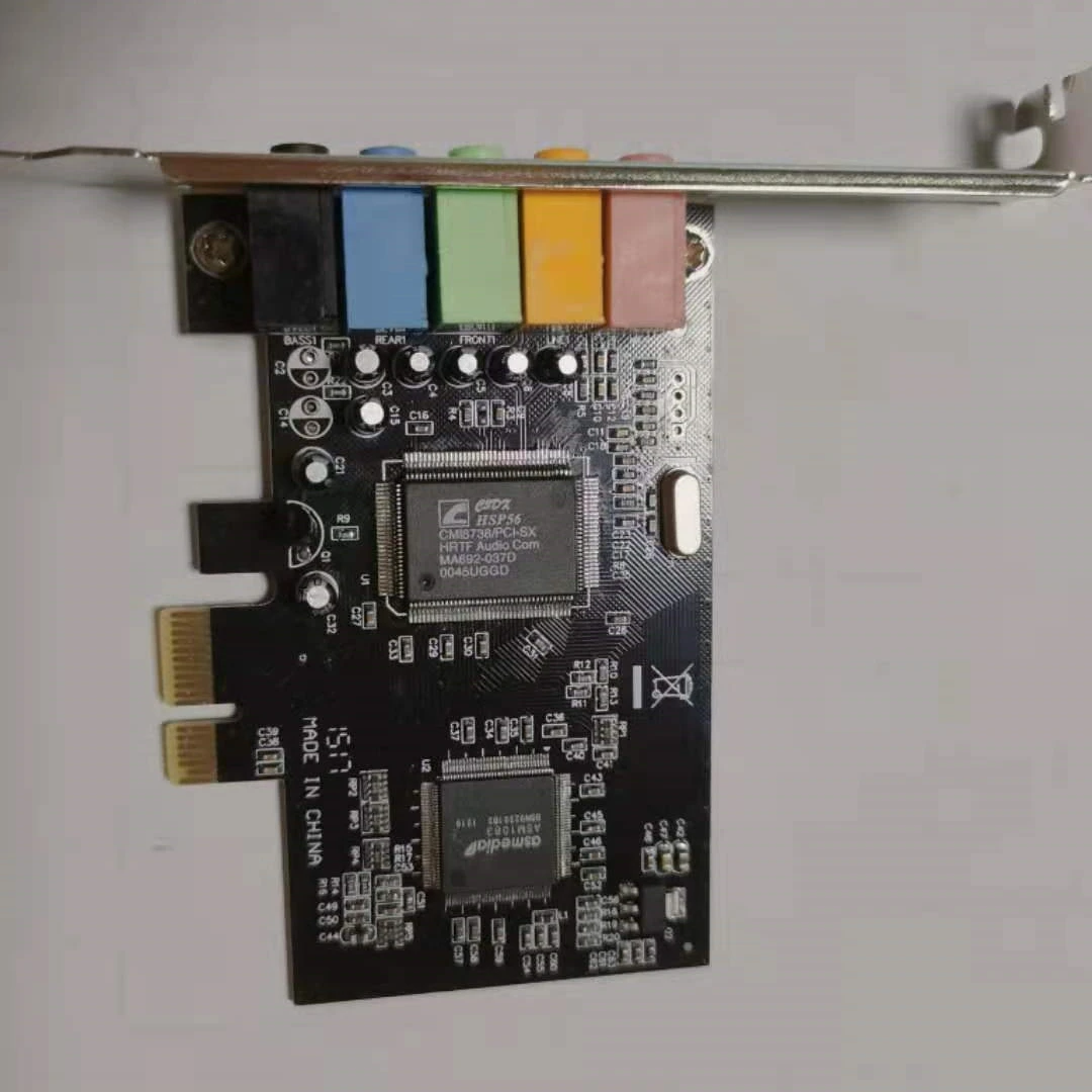 PCIe  Internal Sound Card for PC with Low Profile Bracket 3D Stereo PCI-e Audio Card