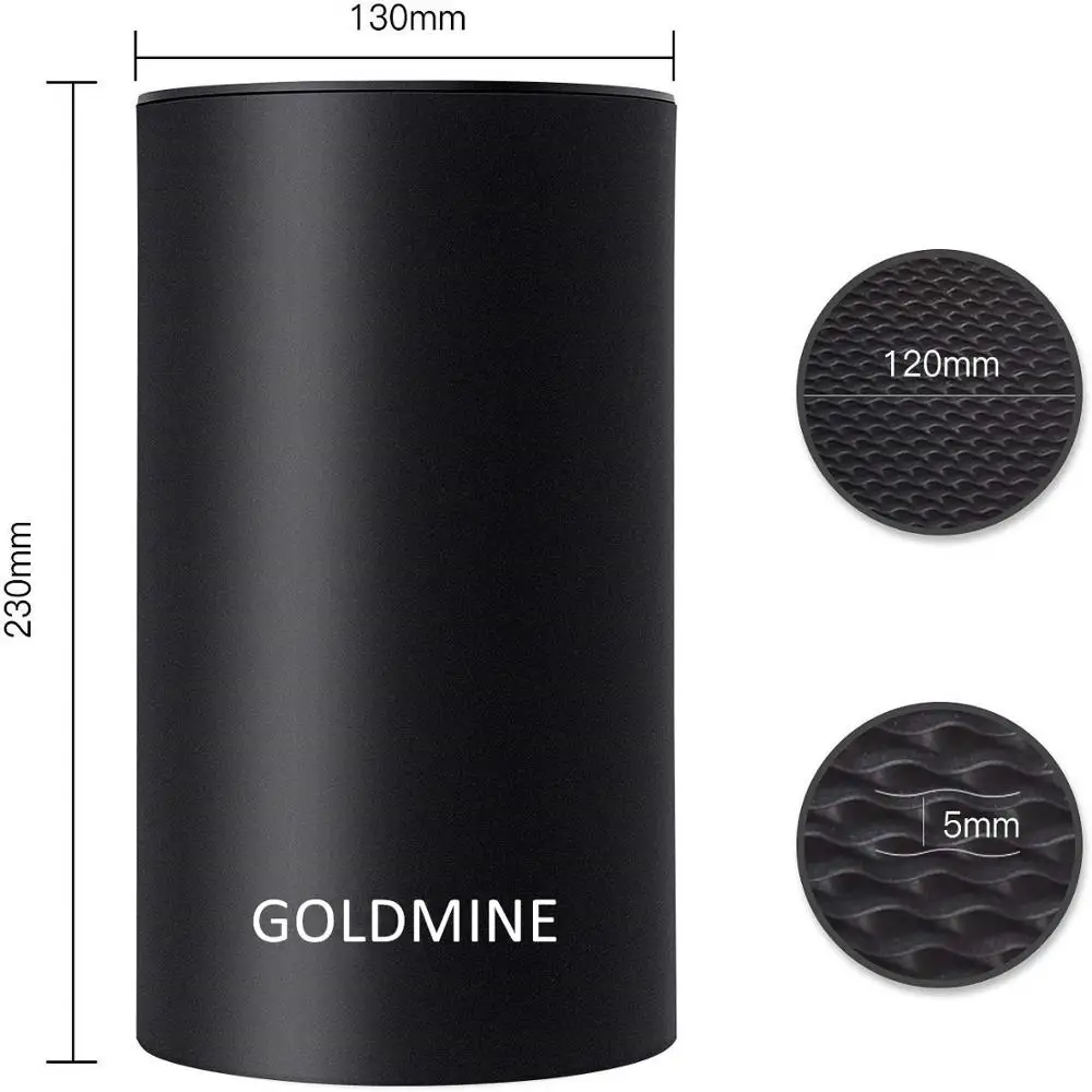 
Round Universal Knife Holder For Easy Cleaning, Safe, Space Saver Knife Storage 