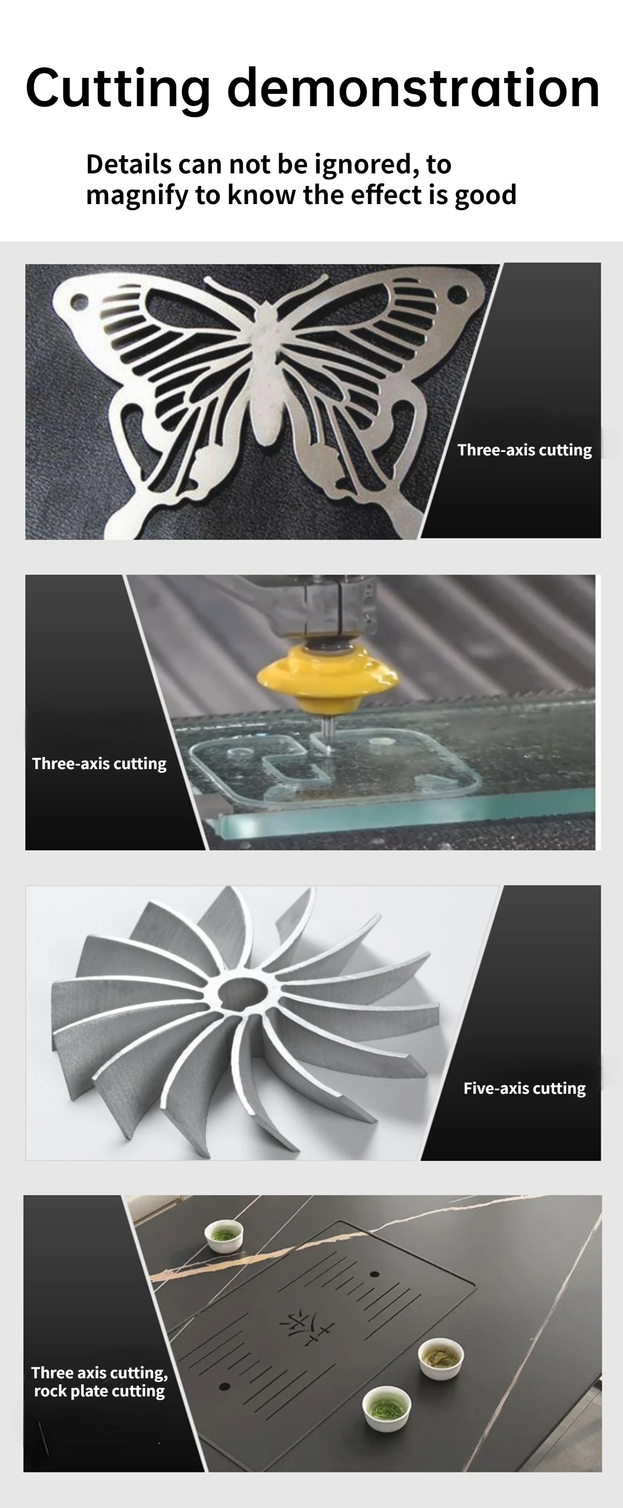 Zhonggong ZCUT IMC Small stainless steel waterjet cutting machine small size for waterjet table