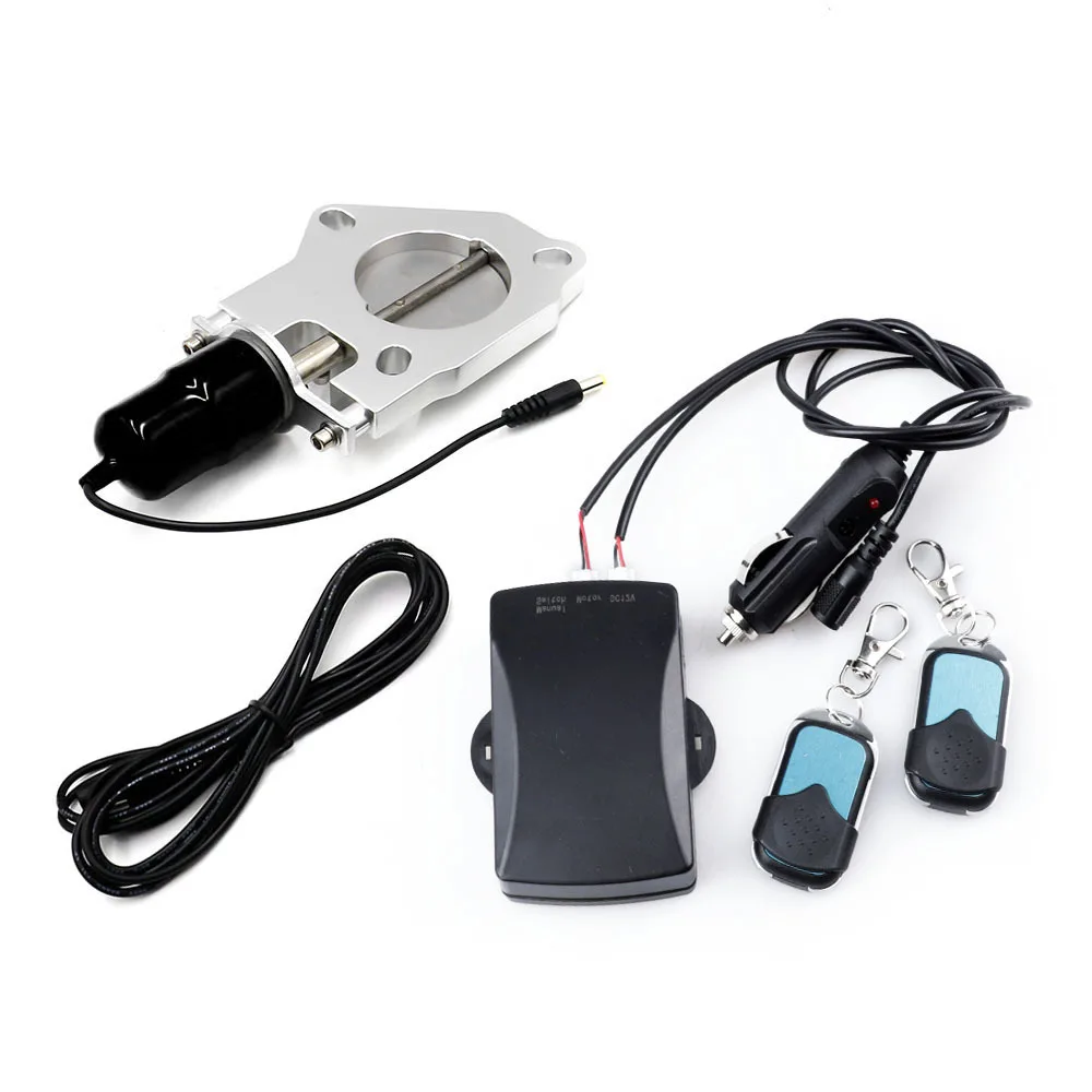 2in 2.25in 2.5in 3in Universal Car Auto Electric Exhaust Catback Downpipe Cutout Valve E-Cut Out System Y Pipe Manual & Remote