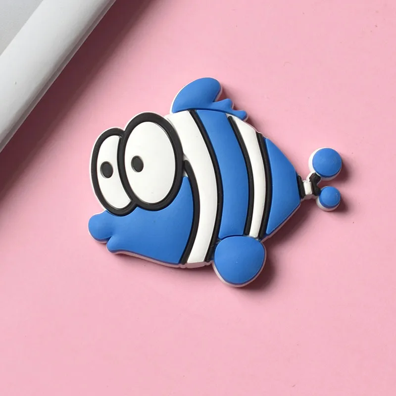Toy kids ocean fish PVC souvenir printed promotional fridge colorful magnets pretty sea animal fridge magnet