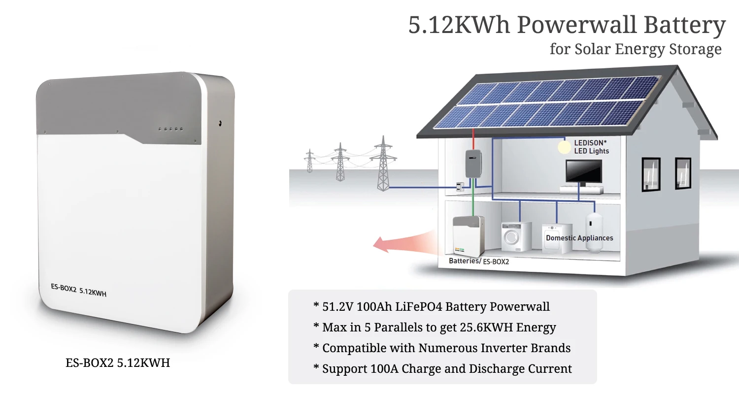 51.2v 5kw 10kw solar panel lithium ion battery smart battery charger wall mount storage energy battery