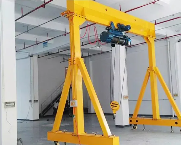 Easy operation industrial 1 ton capacity mobile gantry crane for sale