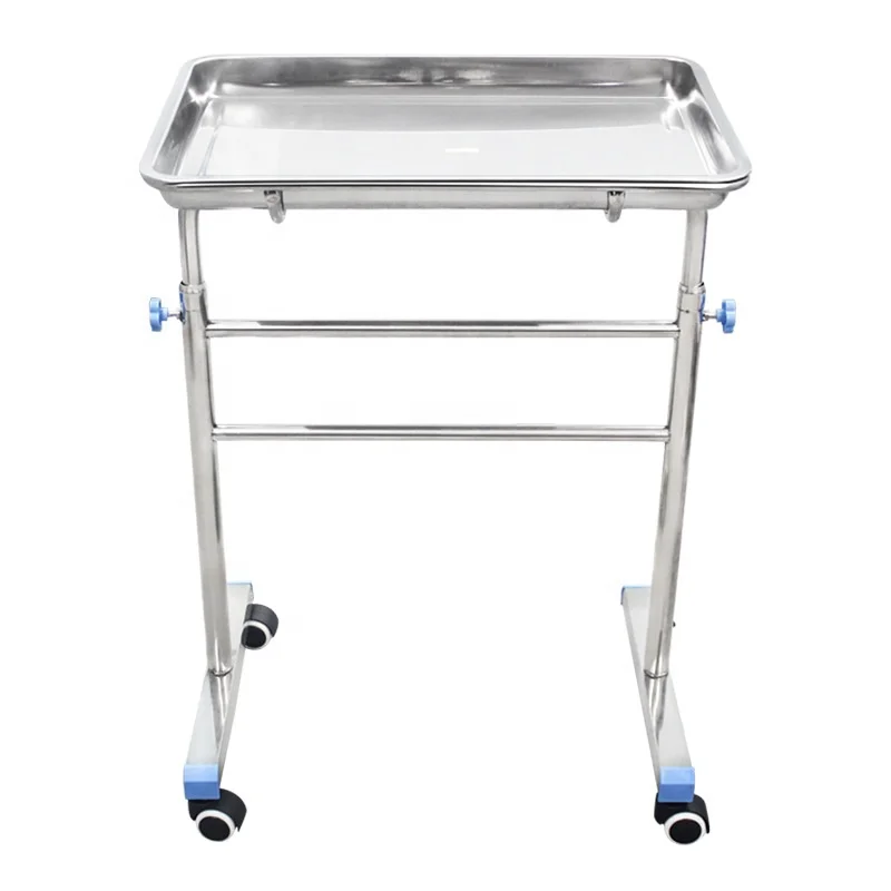 Hot Sell TRO-KF2021 Mobile SS Mayo Table Operating Room Medical Mayo Trolley