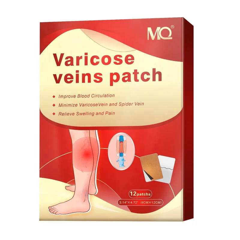 High Effective Product Varicose Veins Patch 12pcs/box Relieve Leg Repair Pain Earthworm Legs Bulging Vein