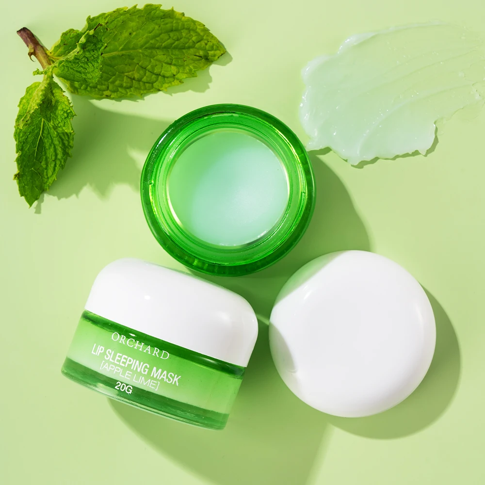 Private Label Lip Treatment Smooth Nourishing Apple Lime Lip Sleeping Mask