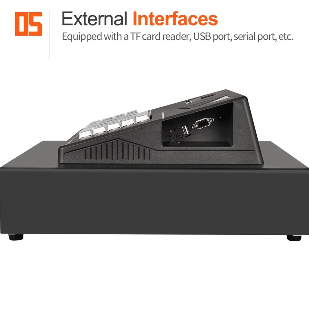 F137 Supermarket Restaurant Payment Automatic Electronic Cash Register Machine with Keyboard
