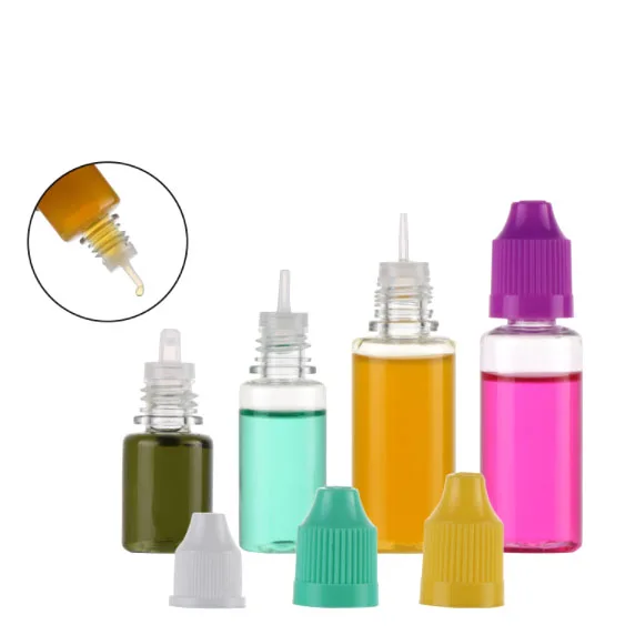 Wholesale 15ml PET Soft Extrusion Transparent Plastic Serum Drop Bottle  Round Drops Bottles For Eye Liquids
