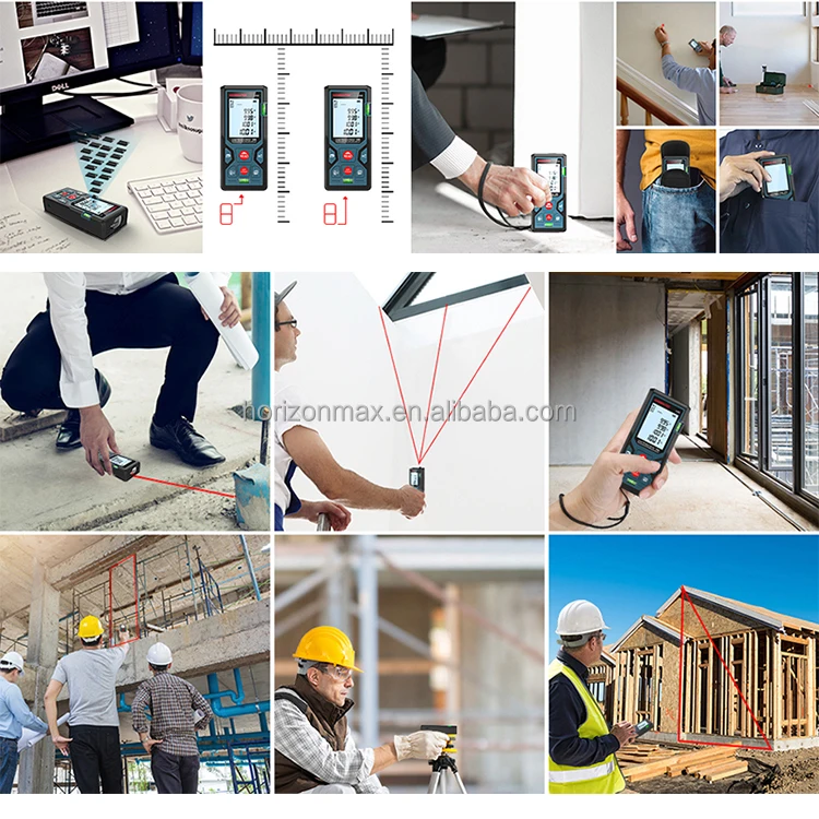 High-Precision Electronic Measuring Ruler LM50D LM100D Laser Meter Distance Measure
