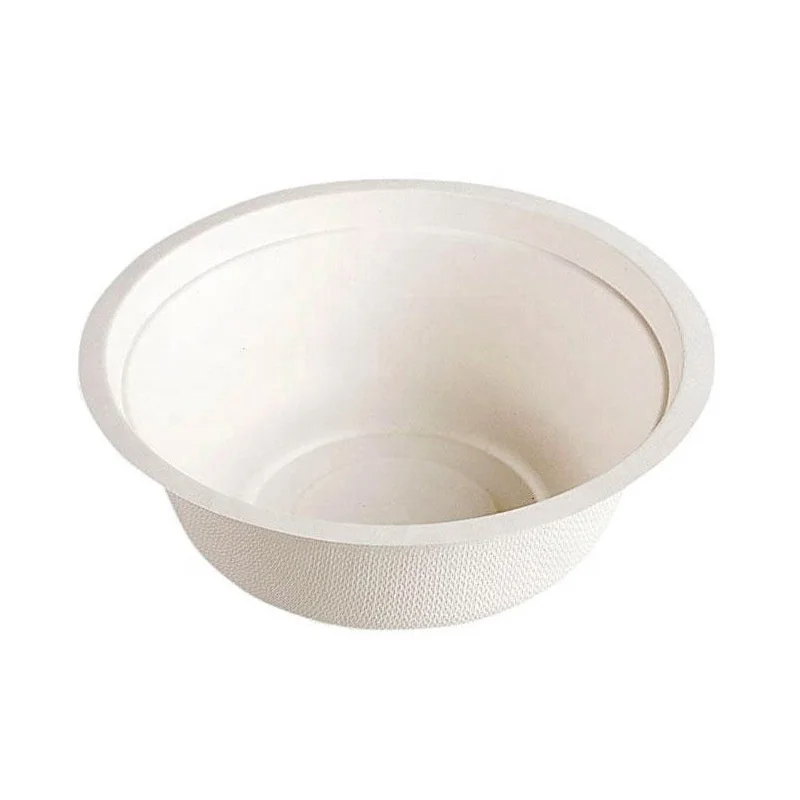 Compostable sugarcane dinnerware bowls disposable biodegradable bagasse tableware