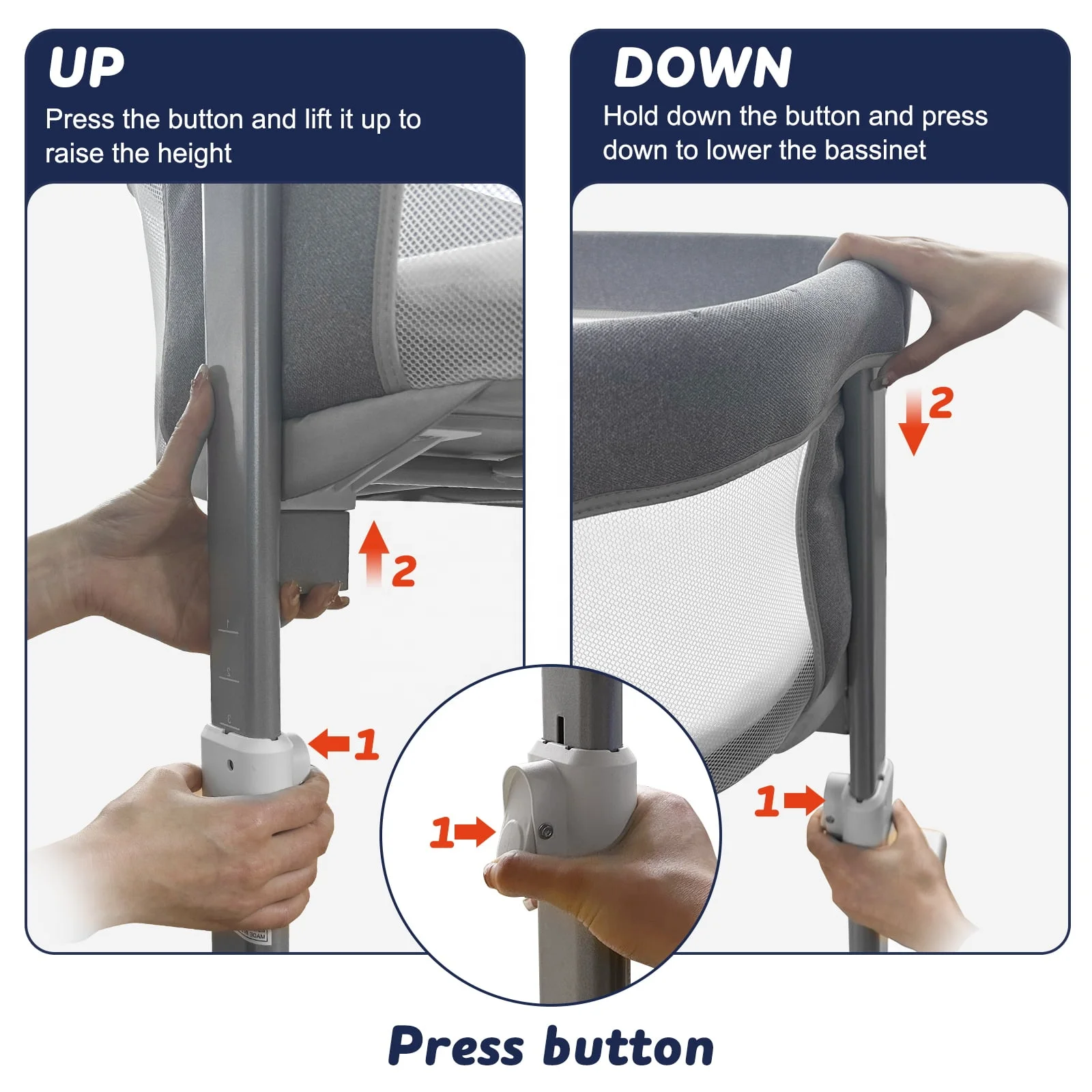 Luxury Modern Newborn Multifunctional baby carry sleeping bassinet nest portable cot adjustable bed bedside Baby Crib