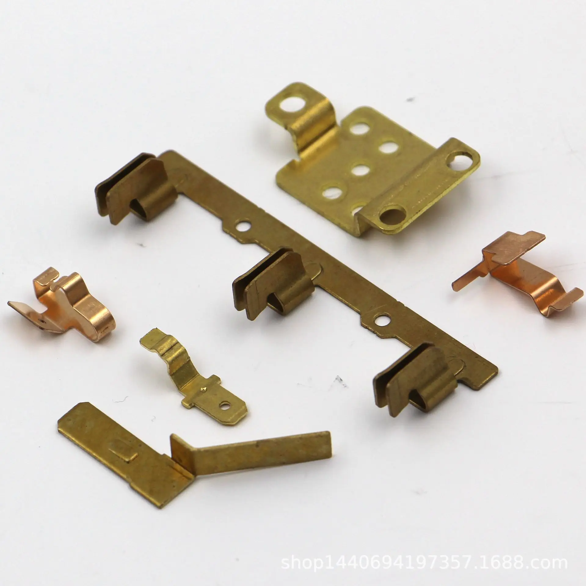Smd Leaf Pcb Flat Electrical Battery Contact Holder Spring Smd Contact Stainless Steel Spring Steel Brass Clip Connector Button