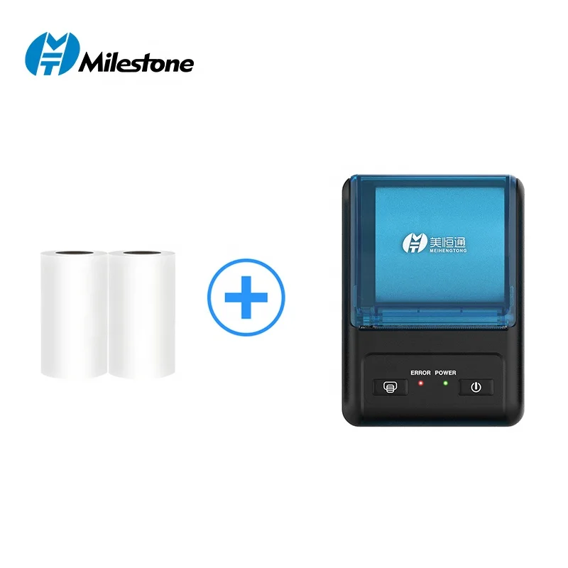 2021 New Arrival 90mm/s MHT-P11 Mobile Mini Pocket Printer IOS Android Portable Wireless Blue tooth Receipt Thermal Printer