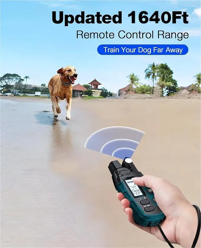 Remote Dog Training Collar 2 Pack Shock Collar For Dog IP67 Waterproof Rechargeable Beeper Vibration Safe Shock for All Breeds