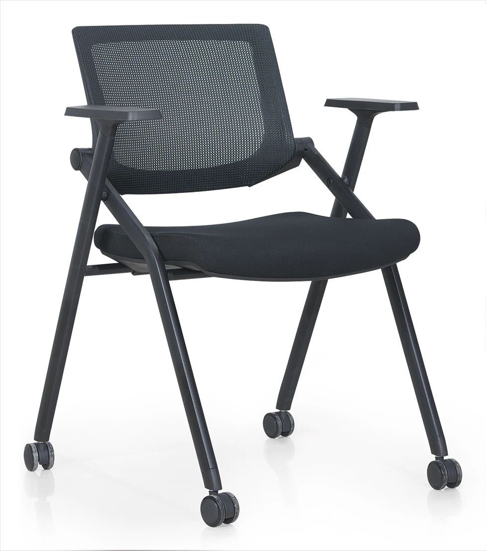 Conference room folding chair stackable nesting training office chair