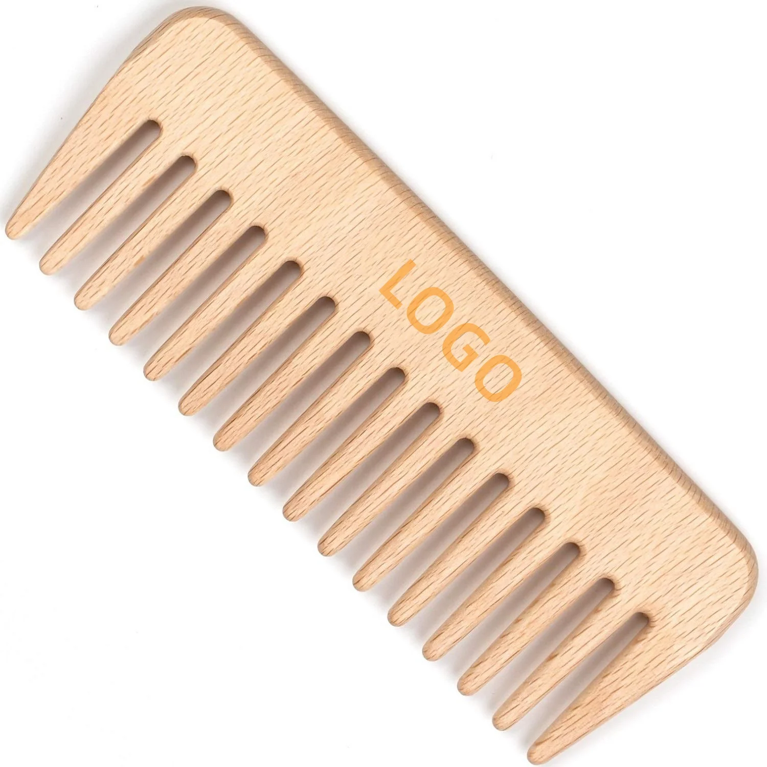 Best Sellers Wood Comb Custom LOGO Pocket Size Wide Tooth Detangling Wooden Hair Comb for Men Women